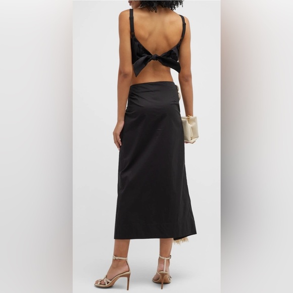 Johanna Ortiz African Mirror Pleated Crop Bustier Top - Picture 2 of 11